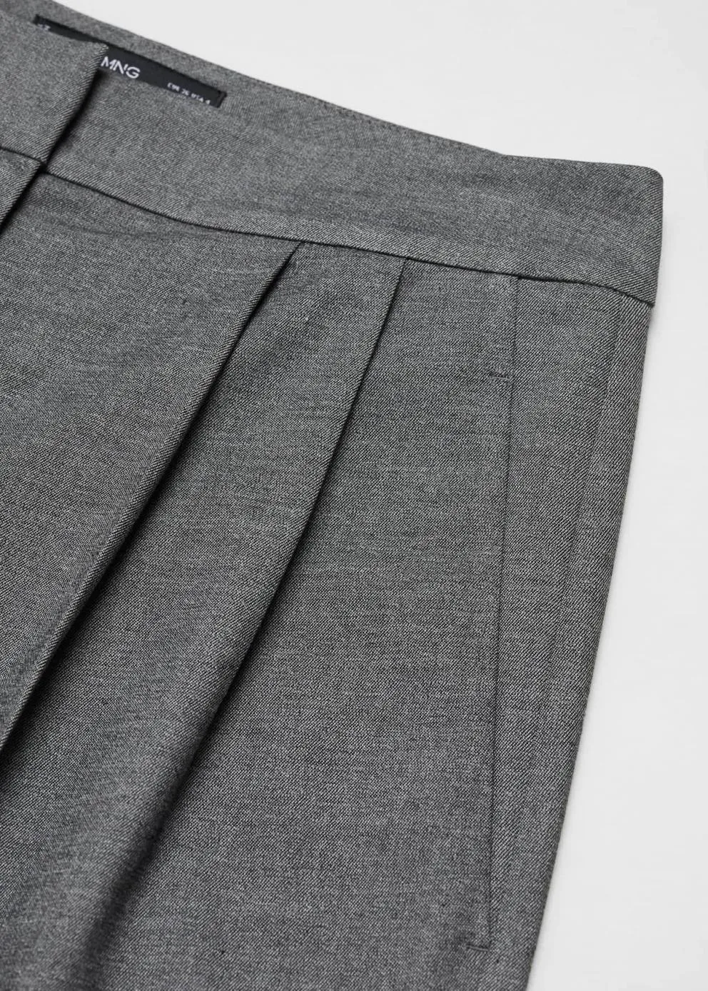 Pantalon | Femme MANGO Pantalon Pinces Wideleg Gris